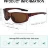 imageEyekepper TR90 Unbreakable Sports Bifocal Sunglasses Baseball Running Fishing Driving Golf Softball HikingBrownBrown Lens