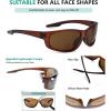 imageEyekepper TR90 Unbreakable Sports Bifocal Sunglasses Baseball Running Fishing Driving Golf Softball HikingBrownBrown Lens