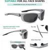 imageEyekepper TR90 Unbreakable Sports Bifocal Sunglasses Baseball Running Fishing Driving Golf Softball HikingSilverGrey Lens