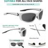 imageEyekepper TR90 Unbreakable Sports Bifocal Sunglasses Baseball Running Fishing Driving Golf Softball HikingWhiteGrey Lens