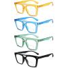 imageEyekepper 4pack Bifocal Reading Glasses for Women Small Lens Bifocal Readers4 Pack Clear Lens Mix Color