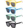 imageEyekepper 4pack Bifocal Reading Glasses for Women Small Lens Bifocal Readers4 Pack Grey Lens Mix Color