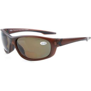 imageEyekepper TR90 Unbreakable Sports Bifocal Sunglasses Baseball Running Fishing Driving Golf Softball HikingBrownBrown Lens