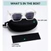 imageEyekepper Bifocal Sunglasses for Women Reading under the Sun Stylish Bifocal Readers Tinted Lens Oversize  Transparent 300TransparentGrey Lens