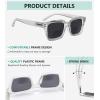 imageEyekepper Bifocal Sunglasses for Women Reading under the Sun Stylish Bifocal Readers Tinted Lens Oversize  Transparent 300TransparentGrey Lens