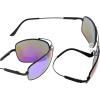 imageEyekepper Bifocal Sunglasses with Bendable Bridge and Temples Memory Reading Sunglasses Lightweight TitaniumBlack Frame Green Mirror