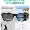 imageEyekepper Classic Bifocal Sunshine Readers Bifocal Sunglasses Men Women093 Grey Lens
