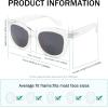 imageEyekepper Large Frame Bifocal Sunglasses Women Oversize Bifocal Sunnies Readers  Transparent 150Transparentgrey Lens