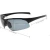 imageEyekepper TR90 Unbreakable Sports HalfRimless Bifocal Sunglasses Baseball Running Fishing Driving Golf Softball HikingClearGrey Lens