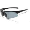 imageEyekepper TR90 Unbreakable Sports HalfRimless Bifocal Sunglasses Baseball Running Fishing Driving Golf Softball HikingGreyGrey Lens