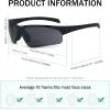 imageEyekepper TR90 Unbreakable Sports HalfRimless Bifocal Sunglasses Baseball Running Fishing Driving Golf Softball HikingMatte BlackGrey Lens