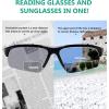 imageEyekepper TR90 Unbreakable Sports HalfRimless Bifocal Sunglasses Baseball Running Fishing Driving Golf Softball HikingMatte Blackblue FrameGrey Lens