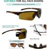 imageEyekepper TR90 Unbreakable Sports HalfRimless Bifocal Sunglasses Baseball Running Fishing Driving Golf Softball HikingMatte Tortoise FrameBrown Lens