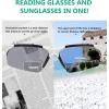 imageEyekepper TR90 Unbreakable Sports HalfRimless Bifocal Sunglasses Baseball Running Fishing Driving Golf Softball HikingWhiteGrey Lens