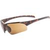 imageEyekepper TR90 Unbreakable Sports HalfRimless Bifocal Sunglasses Baseball Running Fishing Driving Golf Softball HikingMatte Tortoise FrameBrown Lens
