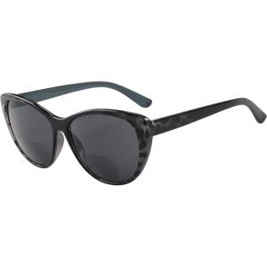 imageEyekepper CatEye Style Womens Bifocal Sunglasses  BlackTortoise 350BlackTortoise