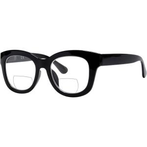 imageEyekepper Large Frame Bifocal Sunglasses Women Oversize Bifocal Sunnies Readers  Tortoise 200Black