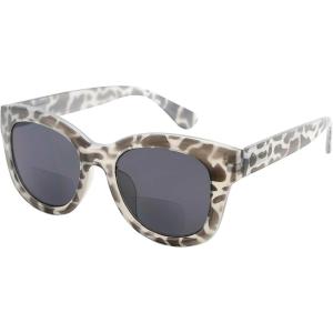 imageEyekepper Large Frame Bifocal Sunglasses Women Oversize Bifocal Sunnies Readers  Transparent 150Grey Tortoisegrey Lens