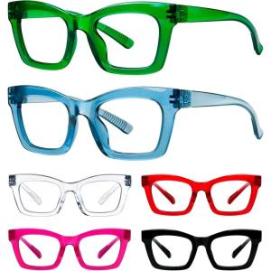imageEyekepper 4 Pack Oversized Blue Light Filter Glasses Women Computer Eyeglasses 0006 Pack Mix Colorr2308