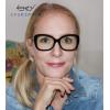 imageEyekepper Computer Glasses for Women Oversize Reading Glasses Blue Light Blocking  Brown Stripe 150Blackbb40 Lens