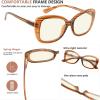 imageEyekepper Computer Glasses for Women Oversize Reading Glasses Blue Light Blocking  Brown Stripe 150Brown Stripebb40 Lens
