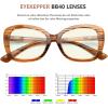 imageEyekepper Computer Glasses for Women Oversize Reading Glasses Blue Light Blocking  Brown Stripe 150Brown Stripebb40 Lens