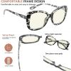 imageEyekepper Computer Glasses for Women Oversize Reading Glasses Blue Light Blocking  Brown Stripe 150Grey Tortoisebb40 Lens
