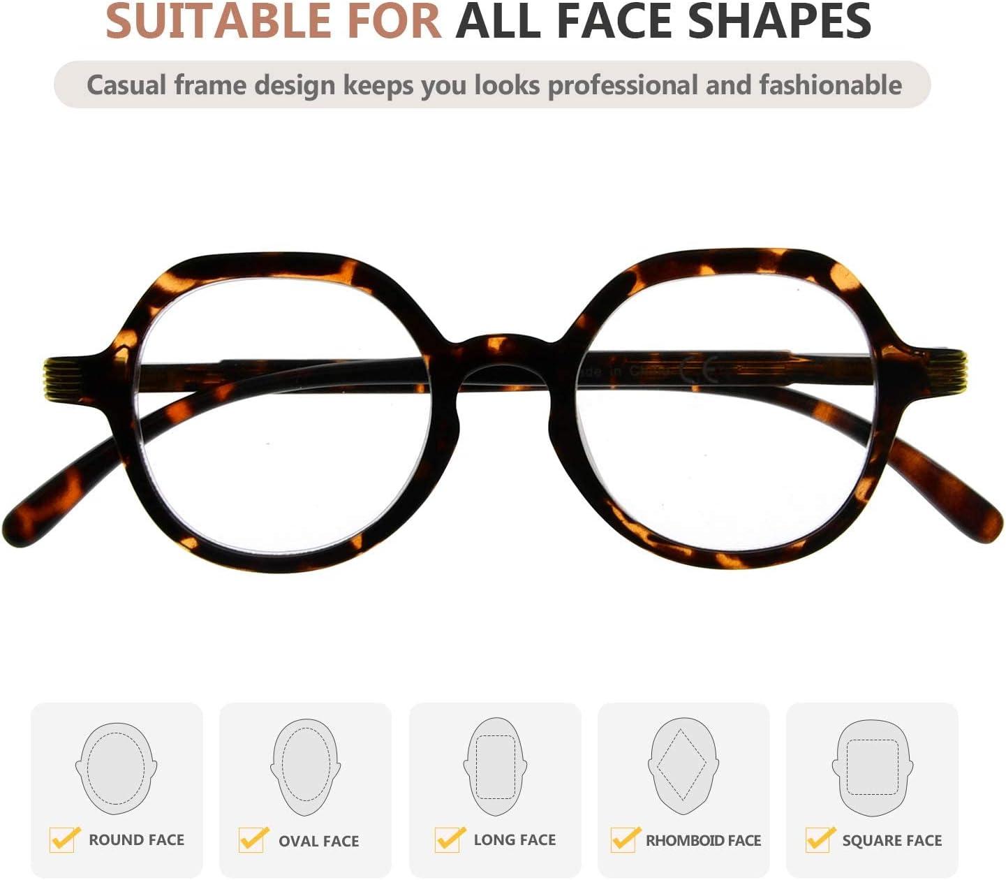 imageEyekepper Retro Design Glasses for Women Reading  Vintage Reading Eyeglasses Small Lens Readers Men  Transparent Tortoise200Tortoise