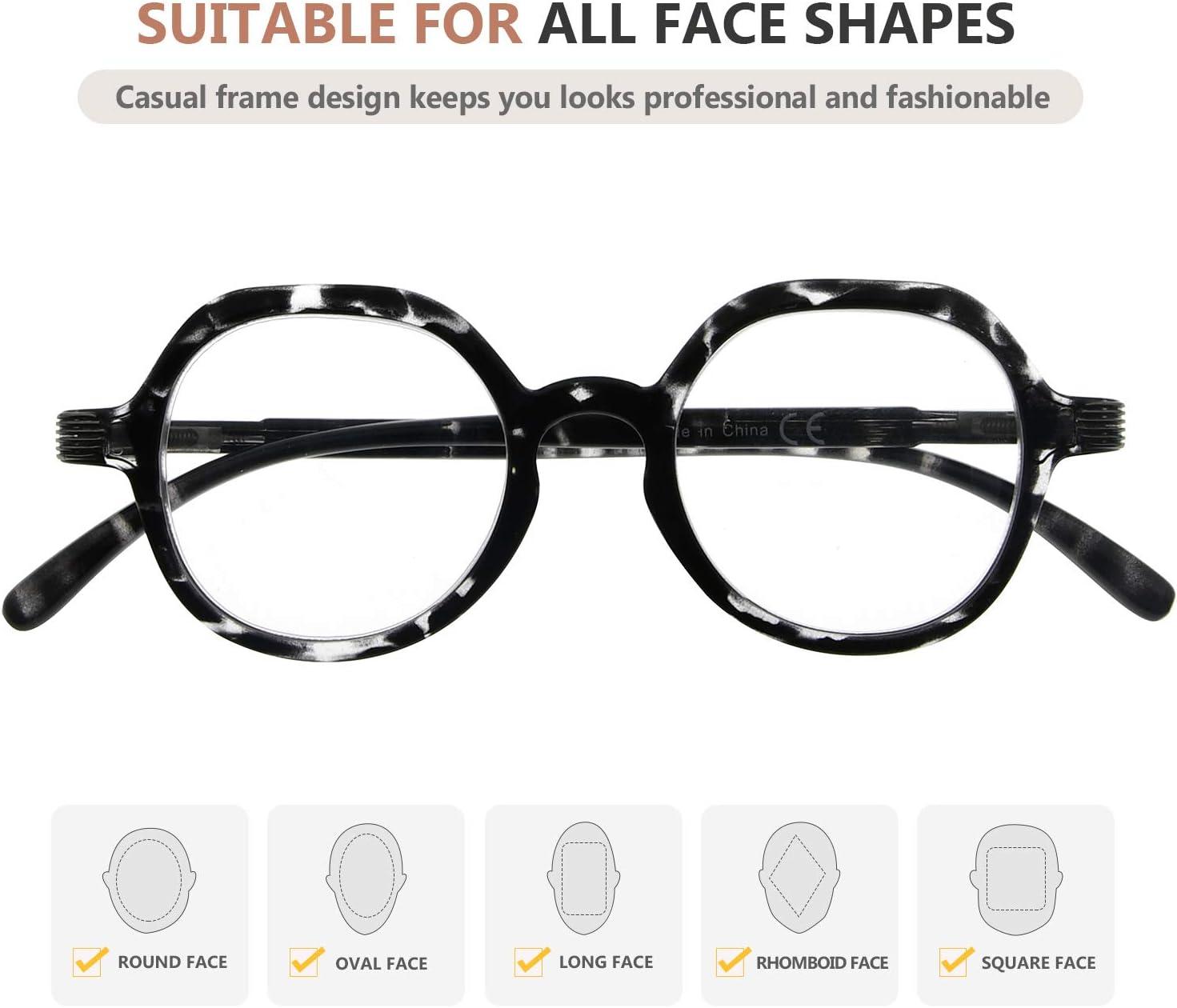 imageEyekepper Retro Design Glasses for Women Reading  Vintage Reading Eyeglasses Small Lens Readers Men  Transparent Tortoise200Transparent Tortoise