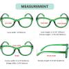 imageEyekepper Cat Eye Reading Glasses for Women Oversize Ladies Readers  Black 275Green