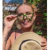 imageEyekepper Cat Eye Reading Glasses for Women Oversize Ladies Readers  Black 275Green