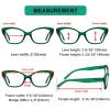imageEyekepper Cat Eye Reading Glasses for Women Oversize Ladies Readers  Black 275Greenr2126