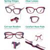 imageEyekepper Cat Eye Reading Glasses for Women Oversize Ladies Readers  Black 275Purpler2117