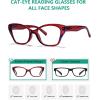 imageEyekepper Cat Eye Reading Glasses for Women Oversize Ladies Readers  Black 275Purpler2126