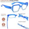 imageEyekepper Large Frame Reading Glasses for Women  Fashionable Readers  Red 225Blue