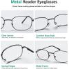 imageEyekepper 3pack Reading Glasses Men Women Metal Full Frame Readers 30Black
