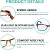 imageEyekepper 5pack Oversized Reading Glasses Blue Light Blocking Large Readers 1512 Pack Mix  Uvr075d