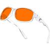 imageEyekepper Blue Light Glasses Men Blue Light Blocking Glasses for Computer GamingSleep Better and Reduce EyestrainTransparent  Blue Light Blocking Glasses