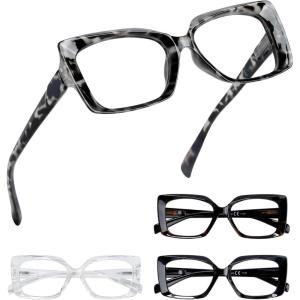 imageEyekepper 4Pack Reading Glasses Blue Light Blocking Stylish Computer Glasses Readers Women 004pcsmix