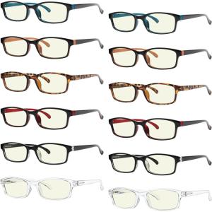 imageEyekepper 5pack Oversized Reading Glasses Blue Light Blocking Large Readers 1512 Pack Mix  Cg177