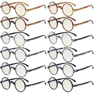 imageEyekepper 5pack Oversized Reading Glasses Blue Light Blocking Large Readers 1512 Pack Mix  Uvr077bx