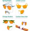 imageEyekepper 5 Pack Orange Tinted Reading Glasses Blue Light Blocking Readers Computer Eyeglasses 10010 Pack Mix  Ds144