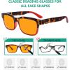 imageEyekepper 5 Pack Orange Tinted Reading Glasses Blue Light Blocking Readers Computer Eyeglasses 10010 Pack Mix  Dsrt1802
