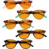imageEyekepper 5 Pack Orange Tinted Reading Glasses Blue Light Blocking Readers Computer Eyeglasses 100A5 Pack Mix