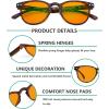 imageEyekepper 5 Pack Orange Tinted Reading Glasses Blue Light Blocking Readers Computer Eyeglasses 100A5 Pack Mix
