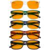 imageEyekepper 5pack Large Frame Reading Glasses  Stylish Reader Eyeglasses for Men Women ReadingBlue Light Blockingb985 Pairs