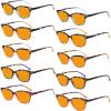 imageEyekepper 5 Pack Orange Tinted Reading Glasses Blue Light Blocking Readers Computer Eyeglasses 10010 Pack Mix  Ds9111