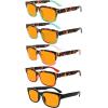 imageEyekepper 5pack Large Frame Reading Glasses  Stylish Reader Eyeglasses for Men Women ReadingBlue Light Blockingorange Tinted02