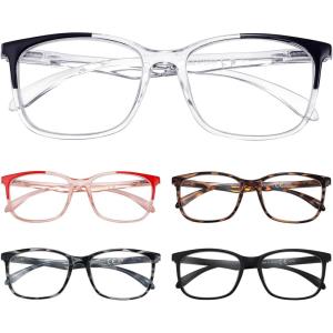 imageEyekepper 5pack Blue Light Filter Glasses Women  Fashion Computer Reading Glasses Yellow Tinted 1005pcsmix