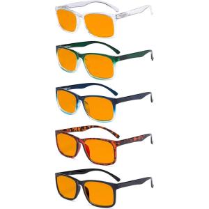 imageEyekepper 5pack Large Frame Reading Glasses  Stylish Reader Eyeglasses for Men Women ReadingBlue Light Blockingb985 Pairs
